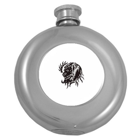 leo19079 Hip Flask (5 oz) from ArtsNow.com Front
