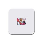 3-556881-0-2-1 Rubber Square Coaster (4 pack)