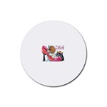 3-556881-0-2-1 Rubber Round Coaster (4 pack)