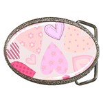 Pink Hearts Belt Buckle