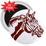 Thoroughbred 3  Magnet (10 pack)