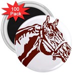 Thoroughbred 3  Magnet (100 pack)