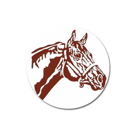 Thoroughbred Magnet 3  (Round) from ArtsNow.com Front