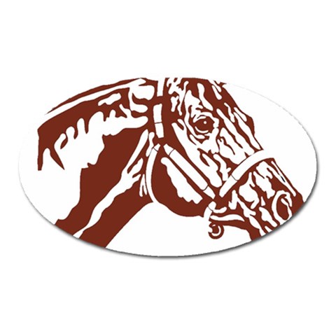 Thoroughbred Magnet (Oval) from ArtsNow.com Front