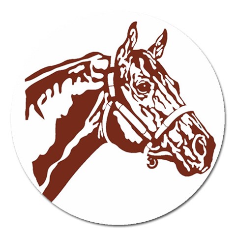 Thoroughbred Magnet 5  (Round) from ArtsNow.com Front