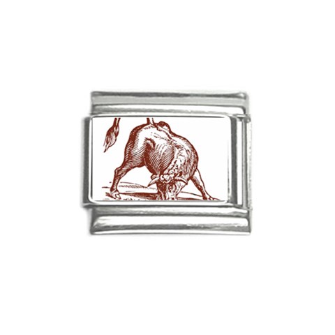 Angry bull Italian Charm (9mm) from ArtsNow.com Front