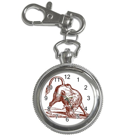 Angry bull Key Chain Watch from ArtsNow.com Front