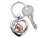 Angry bull Key Chain (Heart)