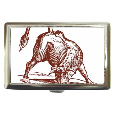 Angry bull Cigarette Money Case from ArtsNow.com Front