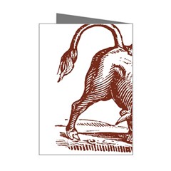 Angry bull Mini Greeting Card from ArtsNow.com Right