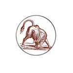 Angry bull Hat Clip Ball Marker