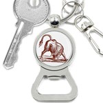 Angry bull Bottle Opener Key Chain