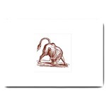 Angry bull Large Doormat