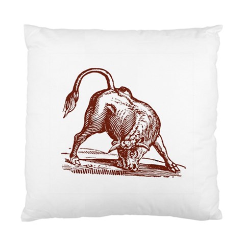 Angry bull Cushion Case (Two Sides) from ArtsNow.com Back