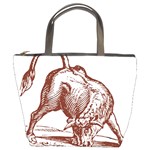 Angry bull Bucket Bag