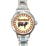 Hereford Round Italian Charm Watch