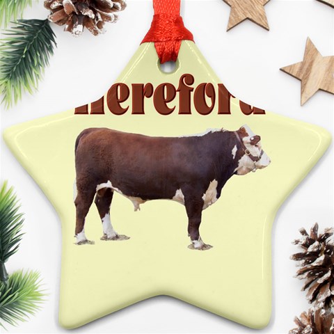 Hereford Ornament (Star) from ArtsNow.com Front