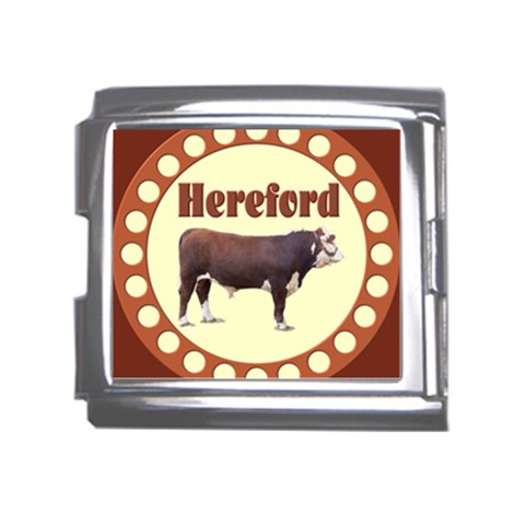 Hereford Mega Link Italian Charm (18mm) from ArtsNow.com Front