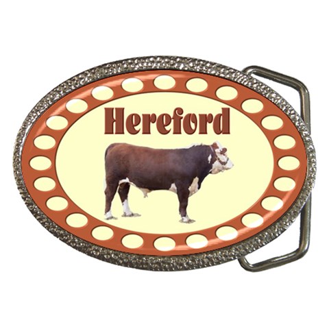 Hereford Belt Buckle from ArtsNow.com Front