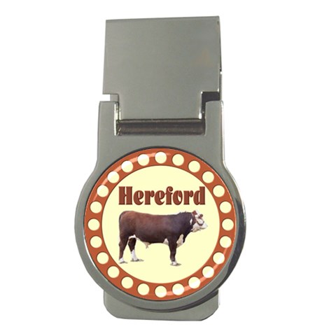 Hereford Money Clip (Round) from ArtsNow.com Front