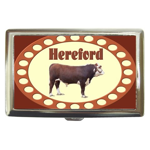Hereford Cigarette Money Case from ArtsNow.com Front