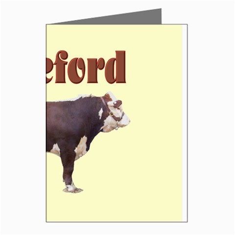 Hereford Greeting Cards (Pkg of 8) from ArtsNow.com Left