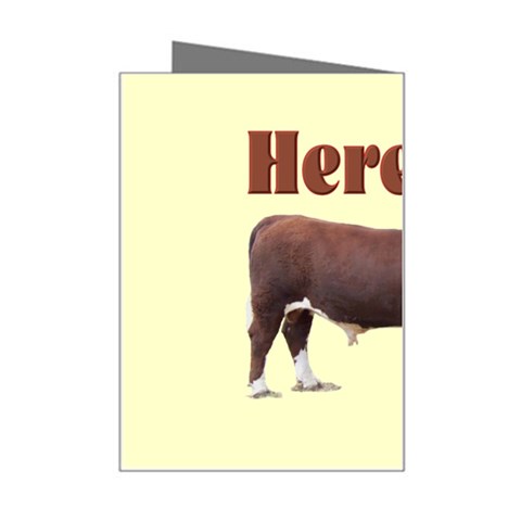 Hereford Mini Greeting Card from ArtsNow.com Right