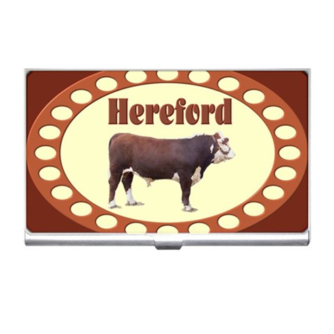 Hereford Business Card Holder from ArtsNow.com Front