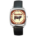 Hereford Square Metal Watch