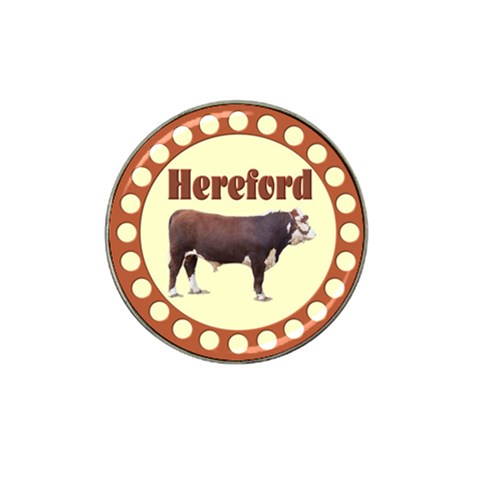 Hereford Hat Clip Ball Marker (4 pack) from ArtsNow.com Front