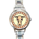 Cow head Round Italian Charm Watch