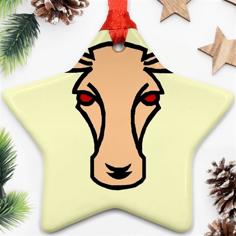 Cow head Ornament (Star) from ArtsNow.com Front