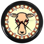 Cow head Wall Clock (Black)