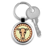 Cow head Key Chain (Round)