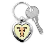 Cow head Key Chain (Heart)