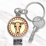 Cow head Nail Clippers Key Chain
