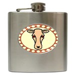 Cow head Hip Flask (6 oz)