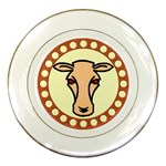 Cow head Porcelain Plate