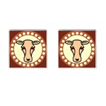 Cow head Cufflinks (Square)