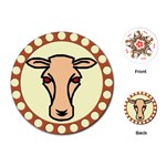 Cow head Playing Cards (Round)