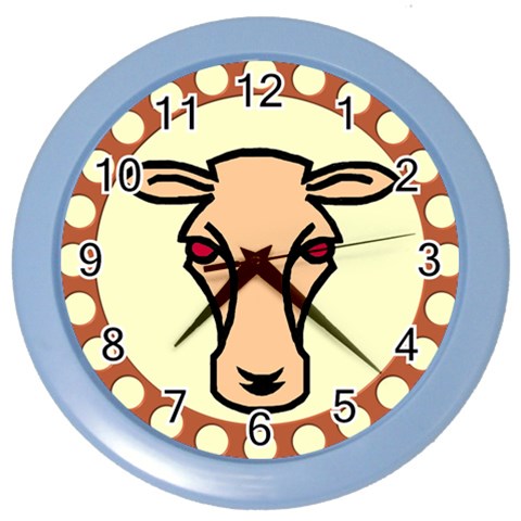 Cow head Color Wall Clock from ArtsNow.com Front