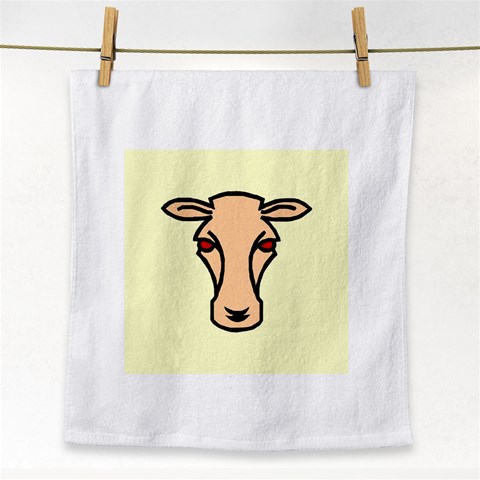 Cow head Face Towel from ArtsNow.com Front