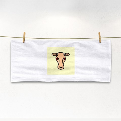 Cow head Hand Towel from ArtsNow.com Front