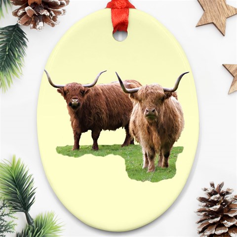 Highland Ornament (Oval) from ArtsNow.com Front