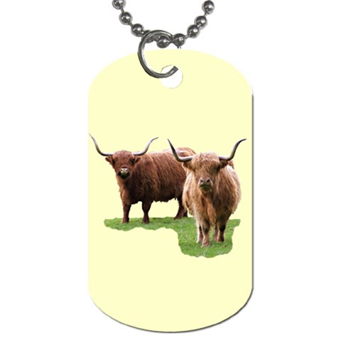 Highland Dog Tag (One Side) from ArtsNow.com Front