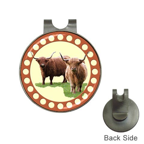 Highland Golf Ball Marker Hat Clip from ArtsNow.com Front