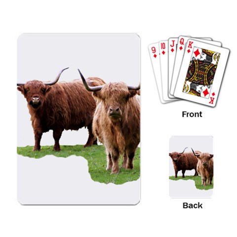 Highland Playing Cards Single Design from ArtsNow.com Back