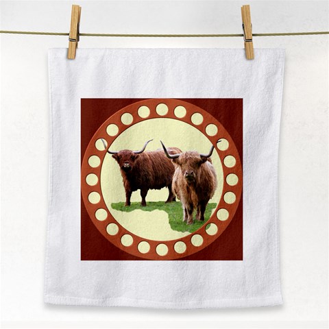 Highland Face Towel from ArtsNow.com Front