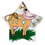 Cute cow Ornament (Star)