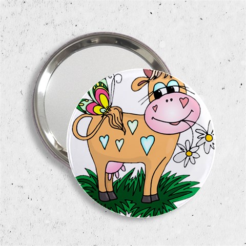 Cute cow 2.25  Handbag Mirror from ArtsNow.com Front